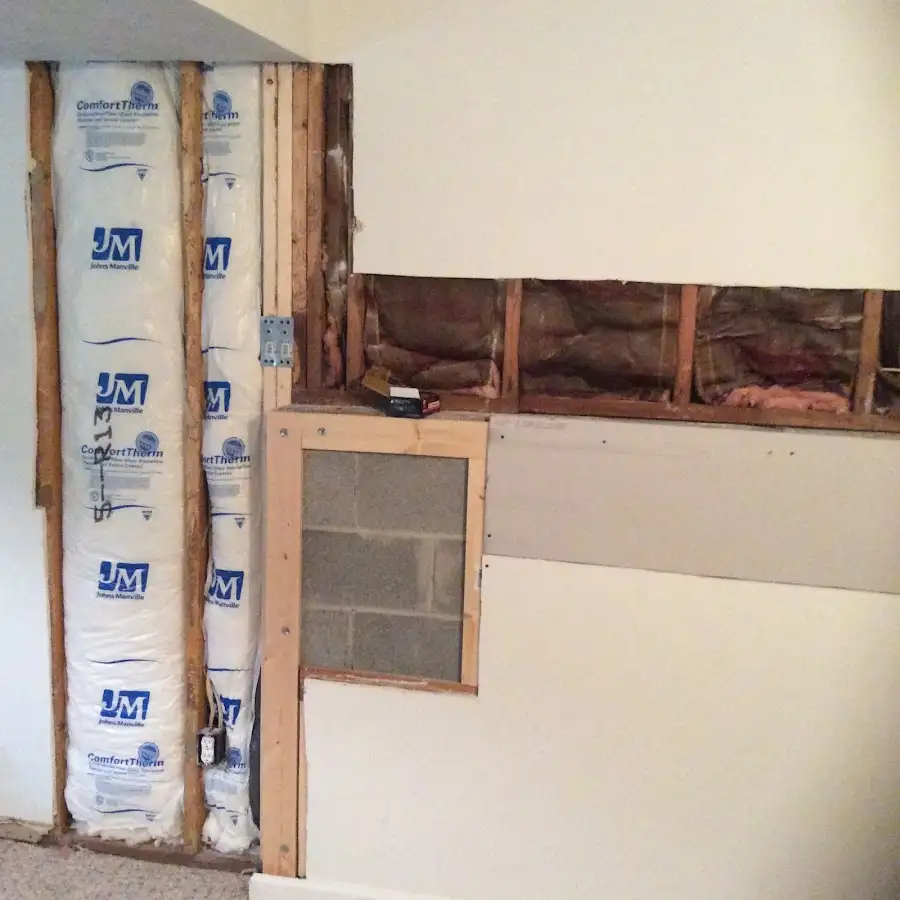 Wall insulation replacement during Structural Drying in Bonita Springs